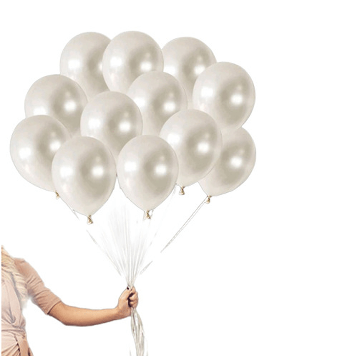 globos blanco perla