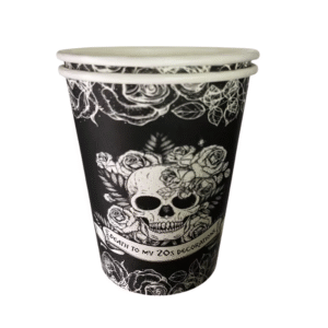 Vaso Estampado De Craneo x 10 Und