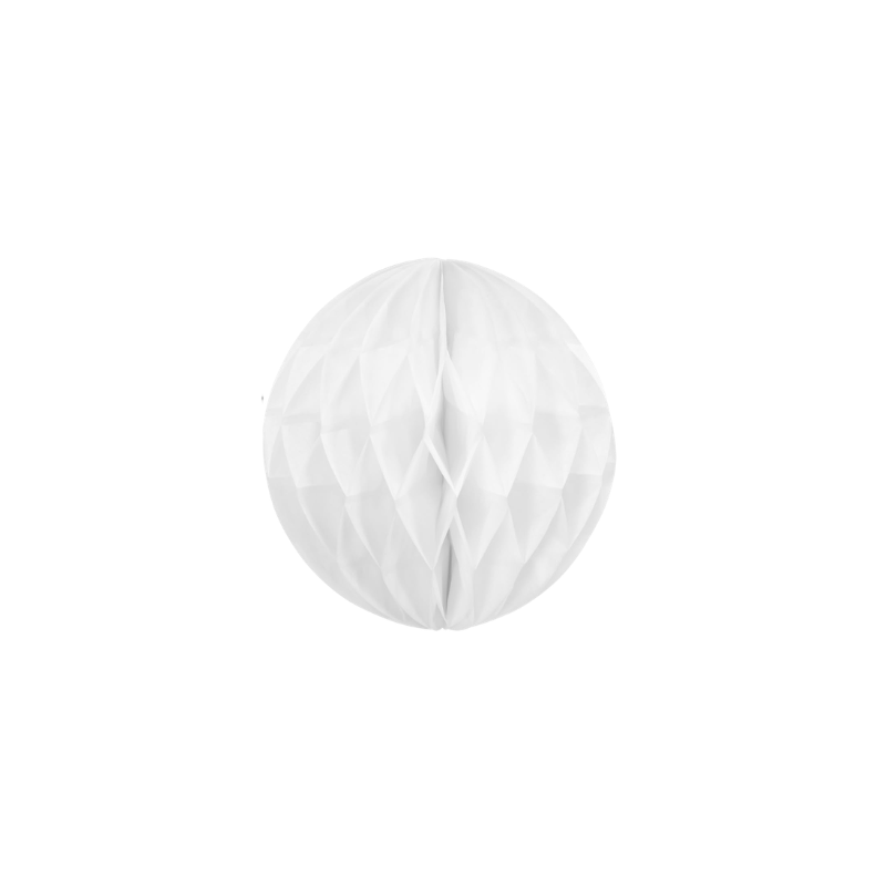 Decoración Bola De Papel Blanca 10 cm